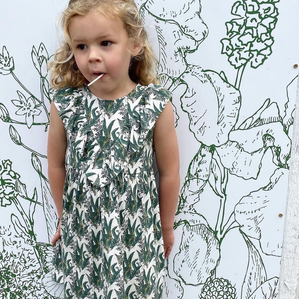 Kate Quinn Fern V Neck Ruffle Dress